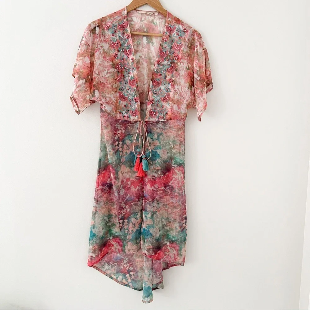 Soft Surroundings Women's Primavera Topper Fringe - Picture 2 of 8